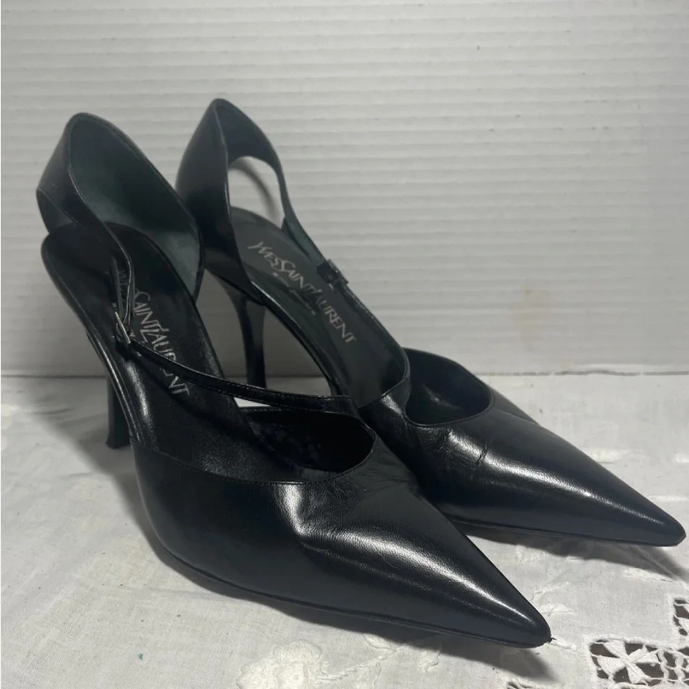 Yves Saint Laurent Black Heels - Picture 7 of 9